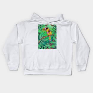 Pencil Toucan Drawing Kids Hoodie